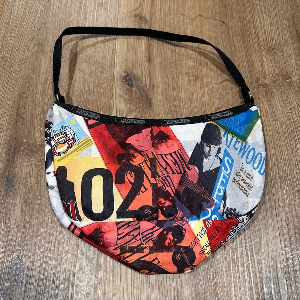 Le SportSac Mini Hobo Bag Small Purse Nylon Handbag Radio City Music Hall